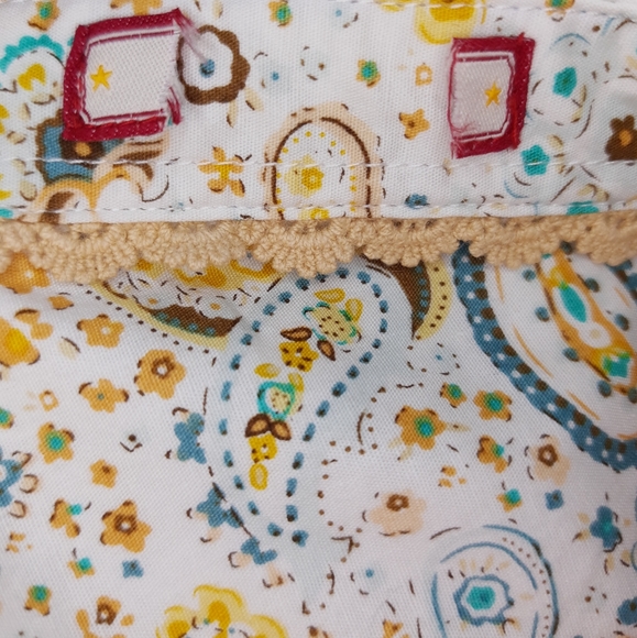 Joe Browns white long sleeve shirt UK 8 Paisley collar & sleeve trim - Picture 9 of 10